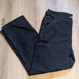 Carhartt Relaxed Fit Black Men's 38 x 32 Semi Distressed